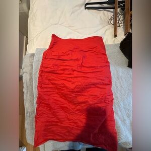 Elegant Red Women's Skirt